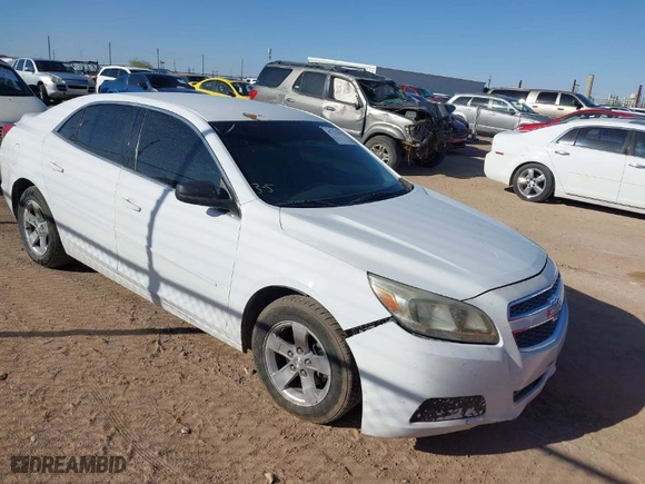 2013 Chevrolet Malibu LS with VIN 1G11B5SA3DF343365, listed as a IAAI auction lot 41731692 with 1 mi miles. Bid and sale history available at carsss.com. Image 1.