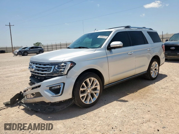2018 Ford Expedition Limited with VIN 1FMJU1KT5JEA59034, listed as a Copart auction lot 60068325 with 98,898 mi miles and Salvage title. Bid and sale history available at DreamBid. Image 1.