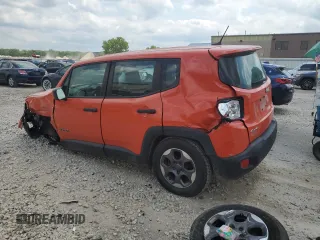 2015 Jeep Renegade Sport with VIN ZACCJBAT3FPC23361, listed as a Copart auction lot 62801114 with Not Provided miles and Salvage Title. Bid and sale history available at DreamBid. Image 2.
