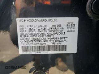 2019 Acura MDX Sport Hybrid w/Technology Pkg with VIN 5J8YD7H53KL000416, listed as a Copart auction lot 63522964 with 105,904 mi miles and Salvage Title. Bid and sale history available at carsss.com. Image 14.