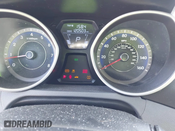 2012 Hyundai Elantra GLS z VIN KMHDH4AE5CU310634, wystawiony jako IAAI lot #42397828 z przebiegiem 120 503 mil mil oraz . Historia ofert i sprzedaży dostępna na DreamBid. Obrazek 7.