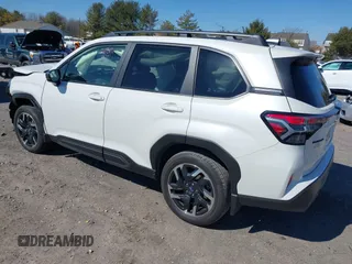 2025 Subaru Forester Limited с VIN JF2SLDNC1SH413674, выставлен на аукционе IAAI как лот 41735908 с пробегом 10 713 миль миль и . История ставок и продаж доступна на DreamBid. Изображение 3.