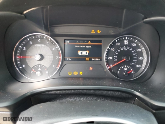 2024 Kia Forte GT with VIN 3KPF44AC6RE745841, listed as a Copart auction lot 45336855 with 34,266 mi miles and Salvage Title. Bid and sale history available at carsss.com. Image 9.