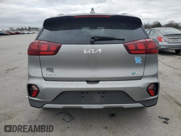 2022 Kia Niro LXS SE with VIN KNDCB3LC5N5507078, listed as a Copart auction lot 79780134 with 26,983 mi miles and Salvage Title. Bid and sale history available at carsss.com. Image 6.