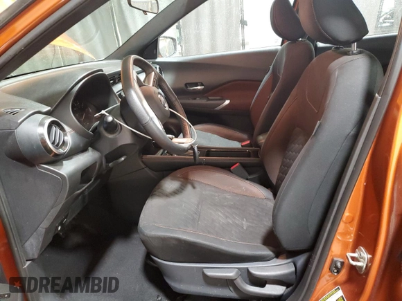 2021 Nissan Kicks SR with VIN 3N1CP5DV0ML474697, listed as a Copart auction lot 53493615 with 100,450 mi miles and Salvage Title. Bid and sale history available at carsss.com. Image 7.