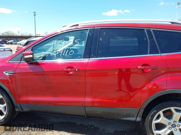 2017 Ford Escape Titanium with VIN 1FMCU9J96HUA68094, listed as a IAAI auction lot 42043893 with 85,893 mi miles. Bid and sale history available at carsss.com. Image 13.