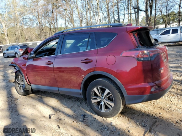 2018 Toyota RAV4 XLE with VIN 2T3WFREV2JW493257, listed as a Copart auction lot 50451035 with 0 mi miles and Salvage Title. Bid and sale history available at carsss.com. Image 2.