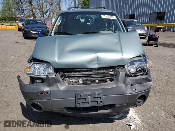 2006 Ford Escape XLS z VIN 1FMYU02Z36KB10195, wystawiony jako Copart lot #53108415 z przebiegiem Nie podano mil oraz Szkoda całkowita • Salvage title. Historia ofert i sprzedaży dostępna na DreamBid. Obrazek 5.