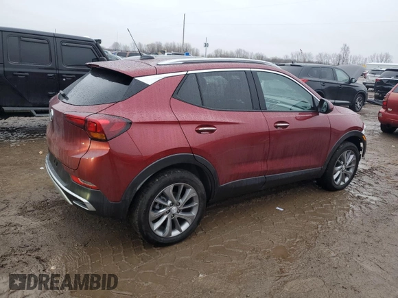 2022 Buick Encore GX Essence with VIN KL4MMGSL2NB120927, listed as a Copart auction lot 84793944 with 26,774 mi miles and Salvage title. Bid and sale history available at DreamBid. Image 3.
