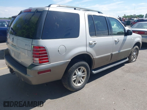 2004 Mercury Mountaineer Convenience with VIN 4M2ZU86W84UJ05710, listed as a IAAI auction lot 42647188 with 174,221 mi miles and . Bid and sale history available at DreamBid. Image 4.