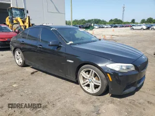 2013 BMW 5 Series 535i with VIN WBAFR7C54DC827808, listed as a Copart auction lot 61285525 with 120,274 mi miles and Salvage title. Bid and sale history available at DreamBid. Image 4.
