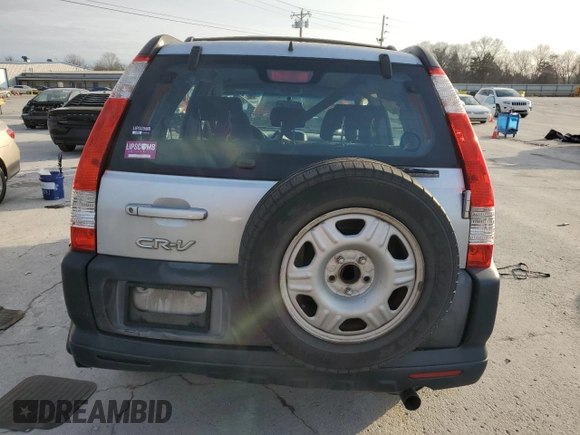 2005 Honda CR-V LX with VIN SHSRD68505U303487, listed as a Copart auction lot 46064405 with 169,974 mi miles and Salvage Title. Bid and sale history available at DreamBid. Image 6.