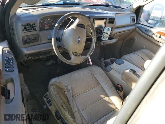 2003 Ford Super Duty F-250 XL with VIN 1FTNW20S03ED27345, listed as a Copart auction lot 86913354 with 0 mi miles and Salvage Title. Bid and sale history available at carsss.com. Image 8.