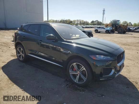 2017 Jaguar F-Pace S with VIN SADCM2BV4HA082587, listed as a Copart auction lot 53728865 with 140,318 mi miles and Salvage Title. Bid and sale history available at DreamBid. Image 4.