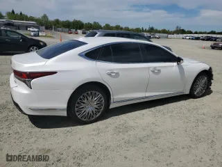 2018 Lexus LS with VIN JTHB51FF7J5003380, listed as a Copart auction lot 52611435 with 86,573 mi miles and Salvage Title. Bid and sale history available at carsss.com. Image 3.