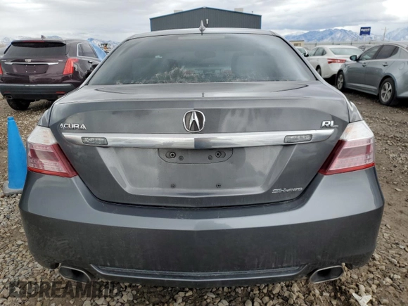 2009 Acura RL Tech Pkg with VIN JH4KB26609C002111, listed as a Copart auction lot 84668184 with 149,870 mi miles and Salvage Title. Bid and sale history available at carsss.com. Image 6.