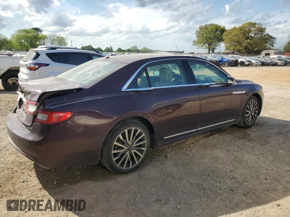 2017 Lincoln Continental Select with VIN 1LN6L9SP5H5623804, listed as a Copart auction lot 51661495 with 180,616 mi miles and Salvage title. Bid and sale history available at DreamBid. Image 3.