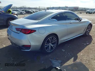 2018 Infiniti Q60 Luxe with VIN JN1CV7EK0JM200522, listed as a IAAI auction lot 41308958 with 28,015 mi miles and . Bid and sale history available at carsss.com. Image 4.