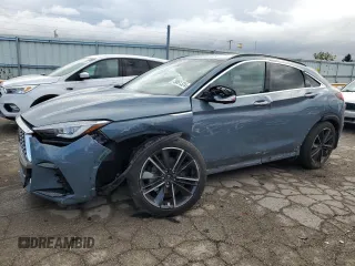 2022 Infiniti QX55 Sensory with VIN 3PCAJ5L33NF100915, listed as a Copart auction lot 75861324 with Not Provided miles and Salvage Title. Bid and sale history available at DreamBid. Image 1.