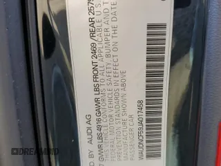 2018 Audi A5 Sportback Premium with VIN WAUDNCF59JA017458, listed as a Copart auction lot 88017795 with 81,412 mi miles and Salvage Title. Bid and sale history available at carsss.com. Image 13.