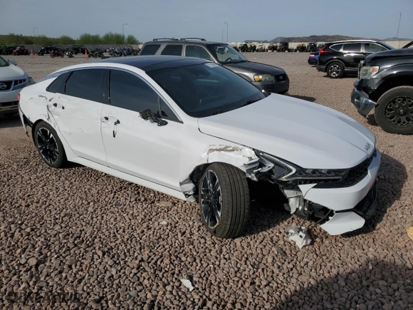 2022 Kia K5 GT-Line with VIN 5XXG64J29NG150487, listed as a Copart auction lot 51146405 with 32,027 mi miles and Salvage Title. Bid and sale history available at carsss.com. Image 4.