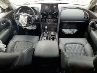 2024 Nissan Armada Platinum with VIN JN8AY2DB0R9850275, listed as a Copart auction lot 75102554 with 5,760 mi miles and Salvage Title. Bid and sale history available at carsss.com. Image 8.