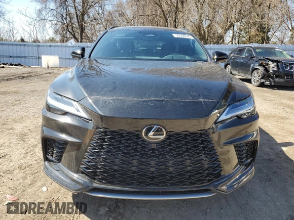 2023 Lexus RX 500h F Sport Performance with VIN 2T2BCMEA8PC009131, listed as a Copart auction lot 50300645 with 38,944 mi miles and Salvage title. Bid and sale history available at DreamBid. Image 5.
