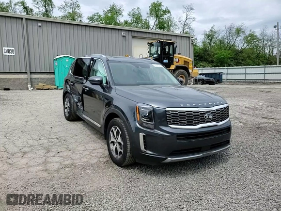 2021 Kia Telluride EX with VIN 5XYP3DHCXMG148538, listed as a Copart auction lot 56045245 with 51,998 mi miles and Salvage title. Bid and sale history available at DreamBid. Image 14.