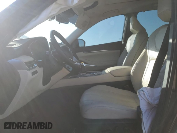 2023 Infiniti QX60 Sensory with VIN 5N1DL1GS2PC371655, listed as a Copart auction lot 57074995 with 20,018 mi miles and Salvage title. Bid and sale history available at DreamBid. Image 7.