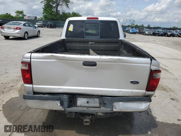 2004 Ford Ranger XL with VIN 1FTYR10U14PB24583, listed as a Copart auction lot 55225785 with 190,281 mi miles and Salvage Title. Bid and sale history available at DreamBid. Image 6.