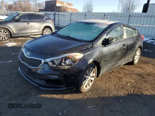 2014 Kia Forte LX with VIN KNAFX4A6XE5233178, listed as a Copart auction lot 88096605 with 123,313 mi miles and Salvage Title. Bid and sale history available at carsss.com. Image 1.