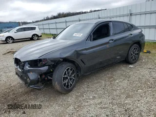 2024 BMW X4 xDrive30i with VIN 5UX33DT05R9U03535, listed as a Copart auction lot 44391035 with 15,792 mi miles and Salvage Title. Bid and sale history available at carsss.com. Image 1.