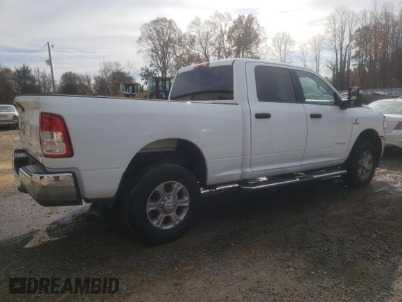 2023 Ram 2500 Big Horn with VIN 3C6UR5DL4PG611039, listed as a Copart auction lot 81424884 with 0 mi miles and Salvage Title. Bid and sale history available at carsss.com. Image 3.