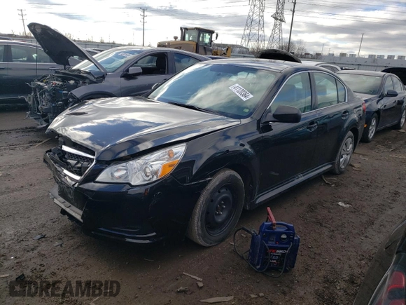 2010 Subaru Legacy 2.5i with VIN 4S3BMCA68A3241421, listed as a Copart auction lot 41120364 with 58,417 mi miles and Salvage Title. Bid and sale history available at carsss.com. Image 1.