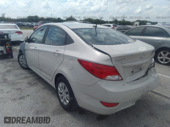 2016 Hyundai Accent SE with VIN KMHCT4AE3GU137129, listed as a IAAI auction lot 41695820 with 43,367 mi miles and . Bid and sale history available at DreamBid. Image 3.