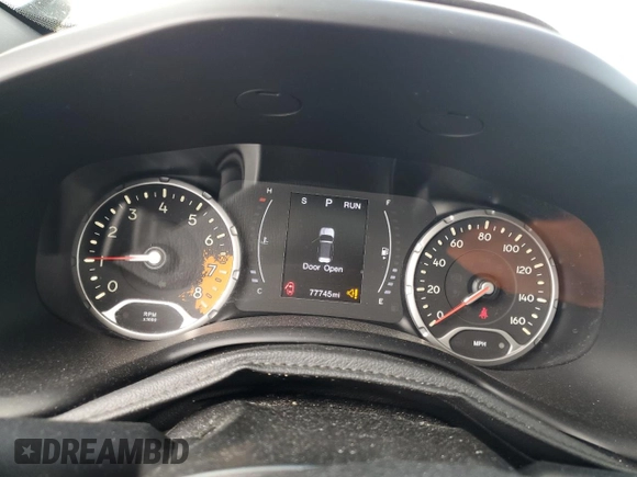 2018 Jeep Renegade Latitude with VIN ZACCJABB6JPH38962, listed as a Copart auction lot 52104225 with 77,745 mi miles and Salvage Title. Bid and sale history available at carsss.com. Image 9.
