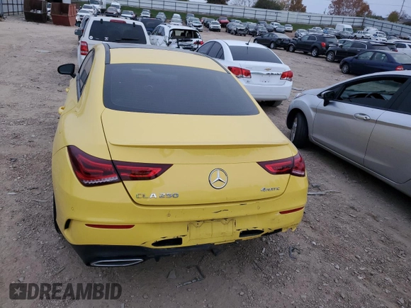 2020 Mercedes-Benz CLA 250 with VIN WDD5J4HB4LN032253, listed as a Copart auction lot 75441353 with 41,731 mi miles and . Bid and sale history available at DreamBid. Image 6.