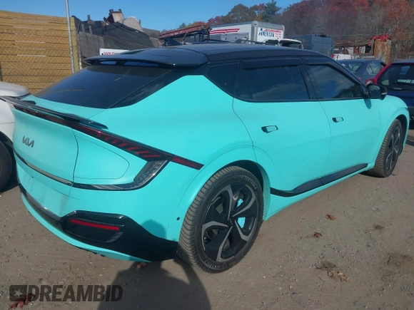 2022 Kia EV6 GT-Line with VIN KNDC4DLC5N5027803, listed as a IAAI auction lot 40786856 with 46,983 mi miles and . Bid and sale history available at DreamBid. Image 4.