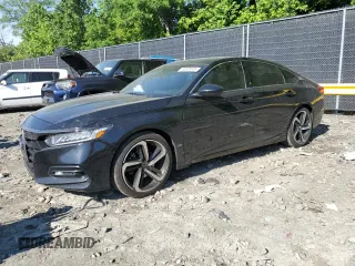 2020 Honda Accord Sport z VIN 1HGCV1F33LA011614, wystawiony jako Copart lot #56550005 z przebiegiem 75 050 mil mil oraz Szkoda całkowita • Salvage title. Historia ofert i sprzedaży dostępna na DreamBid. Obrazek 1.