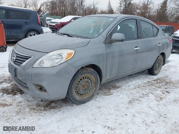 2014 Nissan Versa S Plus with VIN 3N1CN7AP1EL814190, listed as a IAAI auction lot 41580201 with 0 mi miles. Bid and sale history available at carsss.com. Image 16.