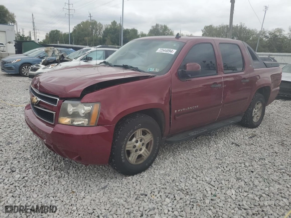 2007 Chevrolet Avalanche LT w/2LT with VIN 3GNEC12J77G160737, listed as a Copart auction lot 72544894 with 133,511 mi miles and Salvage Title. Bid and sale history available at carsss.com. Image 1.