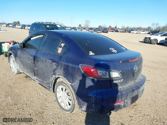 2012 Mazda Mazda3 i Touring with VIN JM1BL1VF4C1503127, listed as a IAAI auction lot 41423541 with 62,806 mi miles. Bid and sale history available at carsss.com. Image 3.