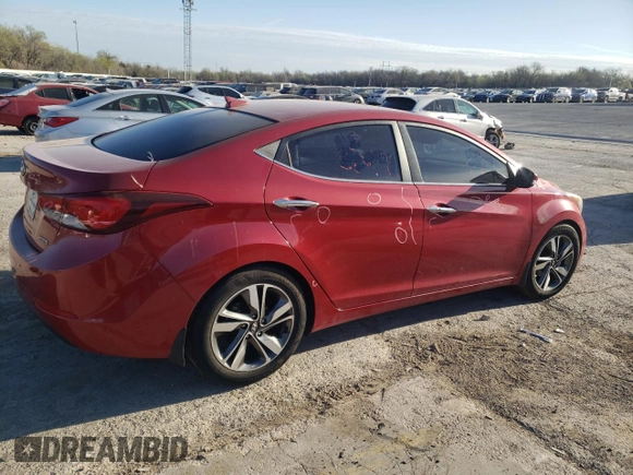 2014 Hyundai Elantra SE z VIN KMHDH4AE6EU052627, wystawiony jako Copart lot #49247275 z przebiegiem 133 647 mil mil oraz Szkoda całkowita • Salvage title. Historia ofert i sprzedaży dostępna na DreamBid. Obrazek 3.