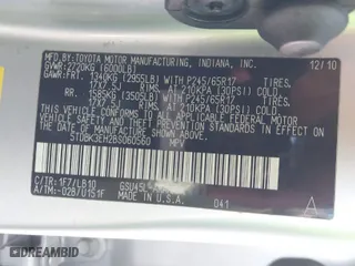 2011 Toyota Highlander with VIN 5TDBK3EH2BS060560, listed as a IAAI auction lot 41713322 with 143,122 mi miles. Bid and sale history available at carsss.com. Image 9.