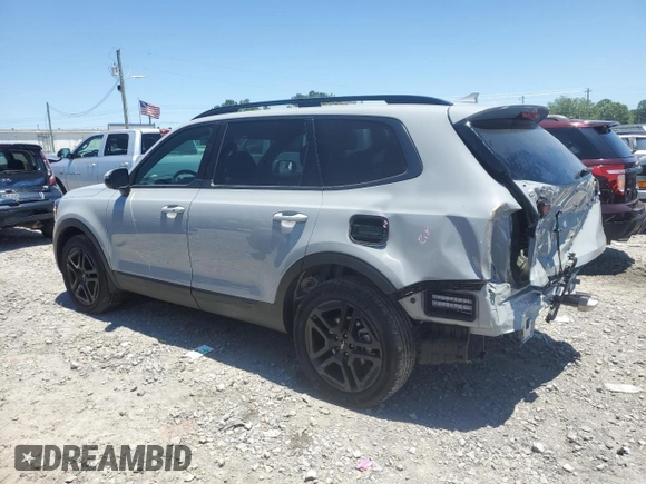 2024 Kia Telluride EX X-Line with VIN 5XYP3DGC1RG540896, listed as a Copart auction lot 57520235 with 12,097 mi miles and Salvage title. Bid and sale history available at DreamBid. Image 2.