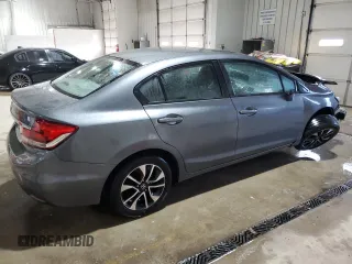 2013 Honda Civic EX with VIN 19XFB2F80DE080622, listed as a Copart auction lot 47538505 with Not Provided miles and Salvage Title. Bid and sale history available at DreamBid. Image 3.