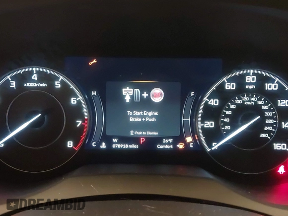 2019 Acura RDX w/Advance Pkg with VIN 5J8TC2H72KL031304, listed as a IAAI auction lot 41567506 with 78,918 mi miles. Bid and sale history available at carsss.com. Image 7.