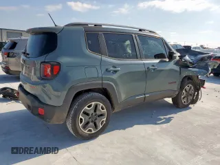 2015 Jeep Renegade Trailhawk with VIN ZACCJBCT7FPC17933, listed as a Copart auction lot 59749325 with Not provided miles and Salvage title. Bid and sale history available at DreamBid. Image 3.