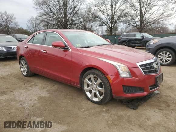 2013 Cadillac ATS Luxury with VIN 1G6AH5S36D0121285, listed as a Copart auction lot 43907465 with 53,847 mi miles and Clean Title. Bid and sale history available at carsss.com. Image 4.