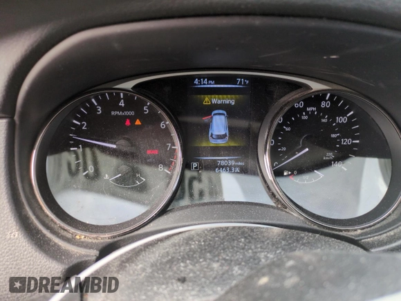 2016 Nissan Rogue S with VIN JN8AT2MT8GW018382, listed as a Copart auction lot 50781275 with 78,039 mi miles and Salvage Title. Bid and sale history available at DreamBid. Image 9.